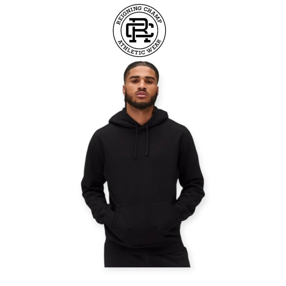 Reigning Champ Genderless Midweight Terry Hoodie Black Small Standard Fit EUC